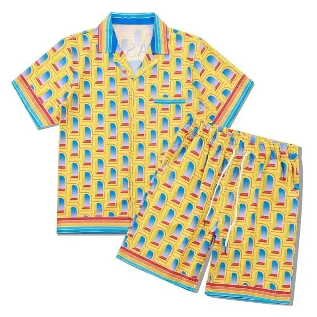 Unbranded Matching Sets Printed short-sleeve shirt and shorts set product detail image 15