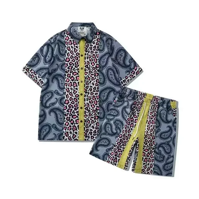 Unbranded Matching Sets Printed short-sleeve shirt and shorts set product detail image 11