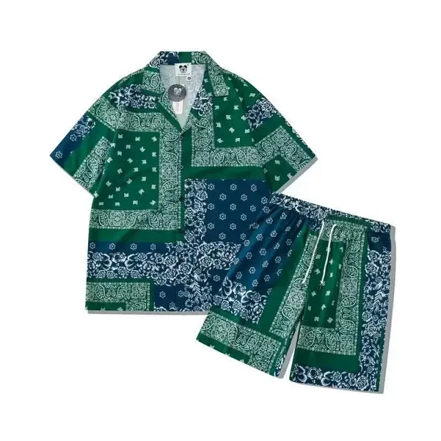 Unbranded Matching Sets Printed short-sleeve shirt and shorts set product detail image 6