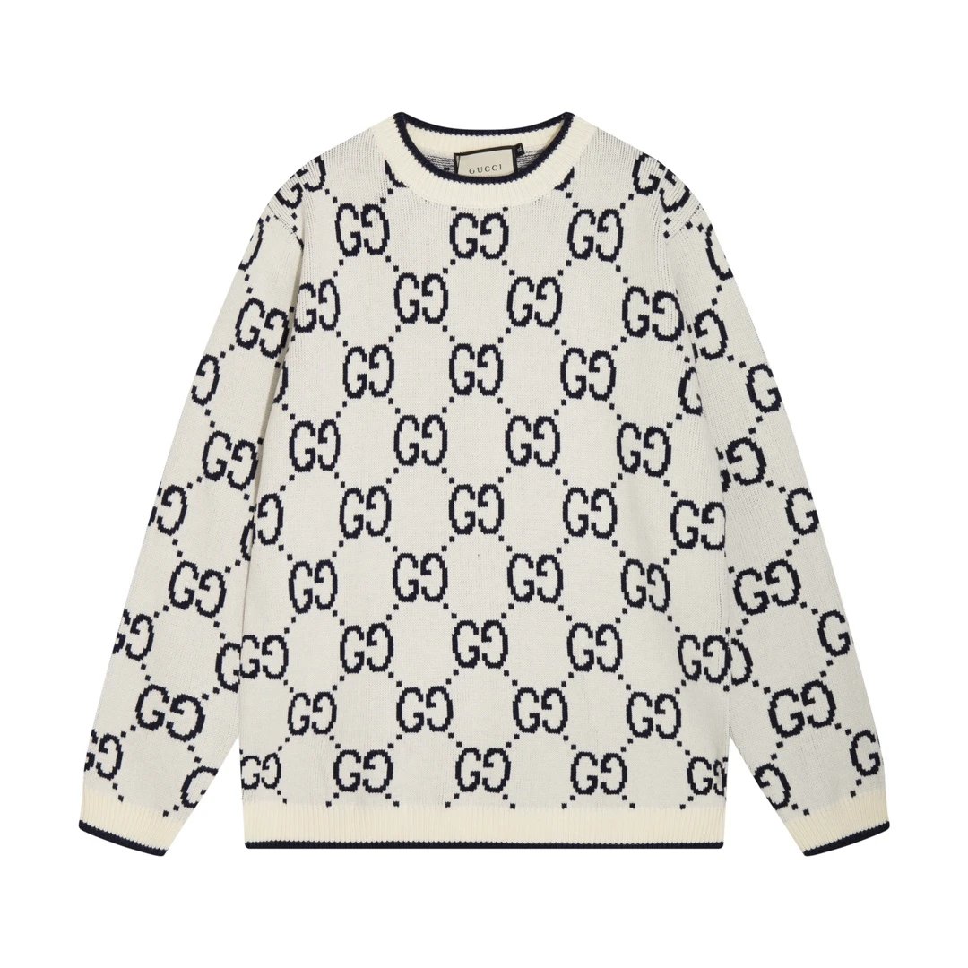 Jacquard Crew Neck Long Sleeve Sweater photo 7