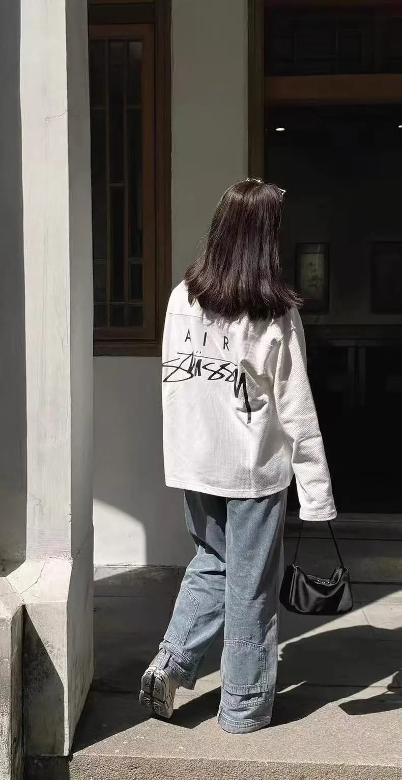 Stussy Embroidered Mesh Long Sleeve T-Shirt photo 8