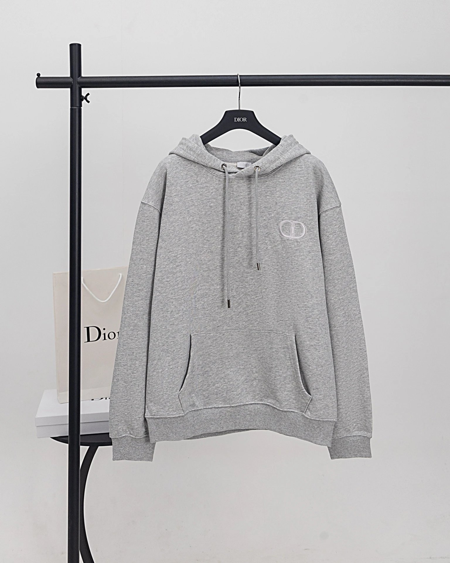 Dior Heavy Embroidery Hooded Sweatshirt