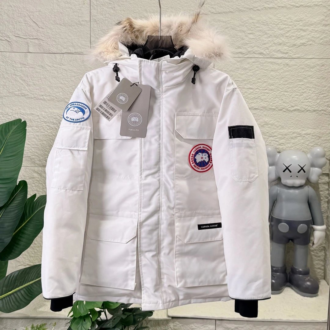 Canada Goose 08 Long Down Parka with Real Wolf Fur photo 3