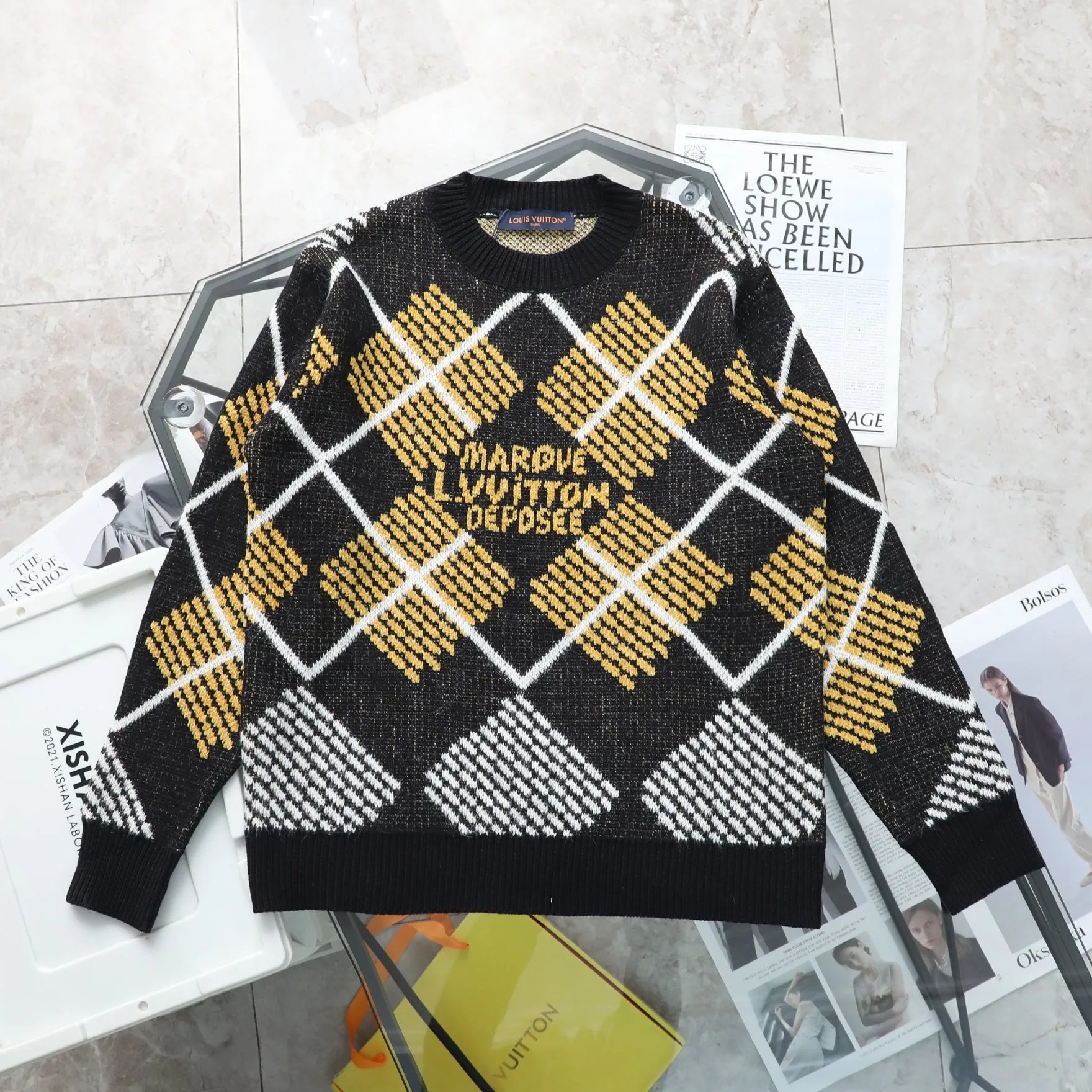 Wool Blend Crewneck Sweater