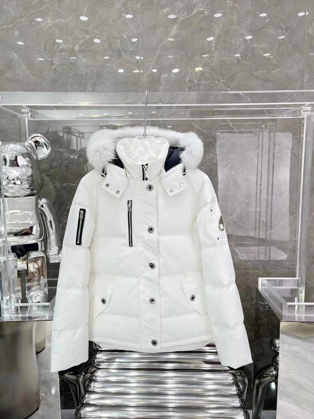 Scissors 06 Hooded Down Jacket photo 5