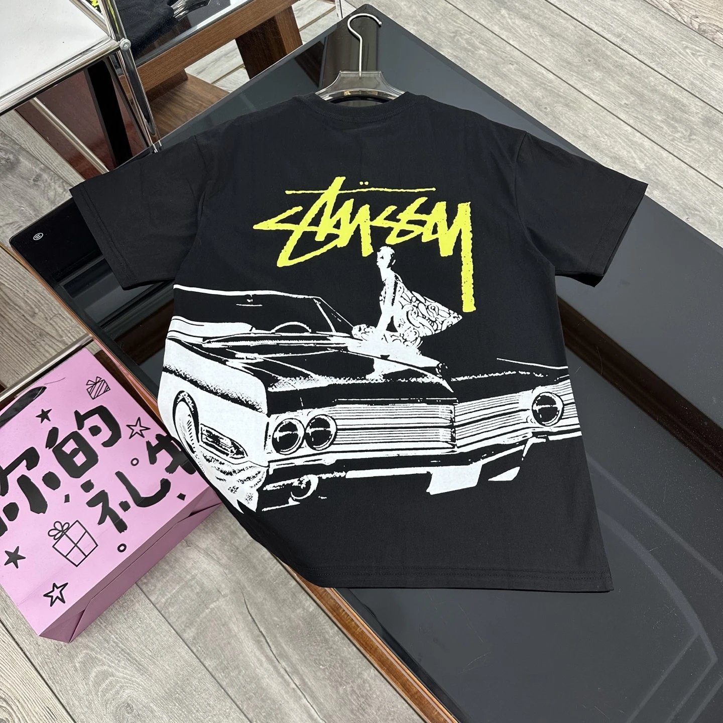 Stussy Car Print Short Sleeve T-Shirt photo 2
