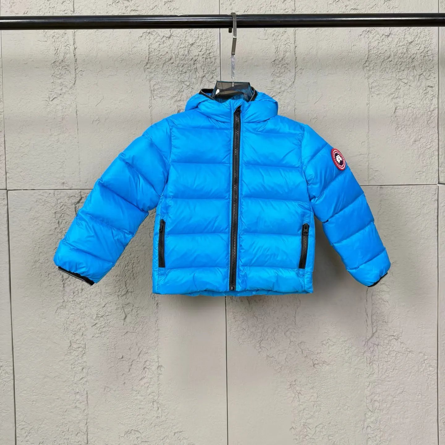 Kids Goose Down Hooded Puffer Jacket photo 5