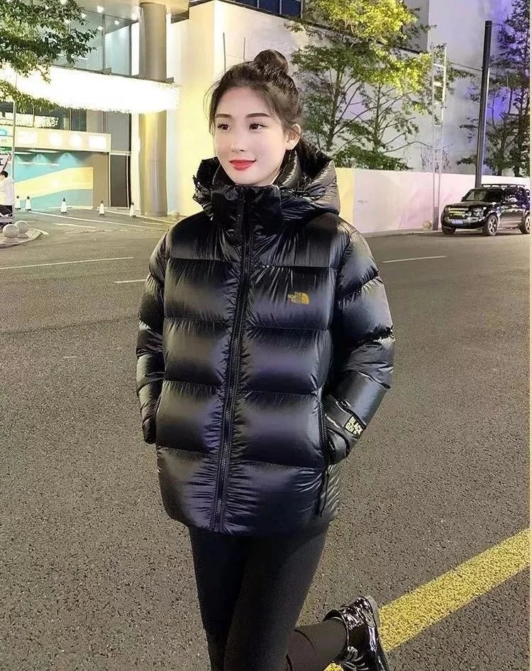 Black Gold Hooded Down Jacket photo 2