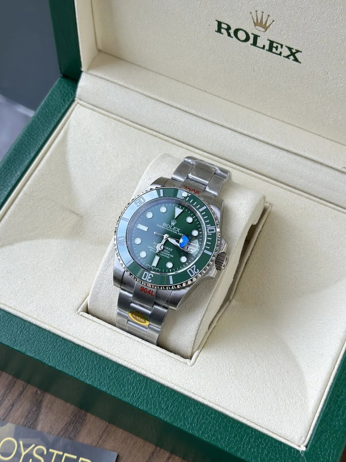 Green Dial Submariner Multi-Color Watch photo 6