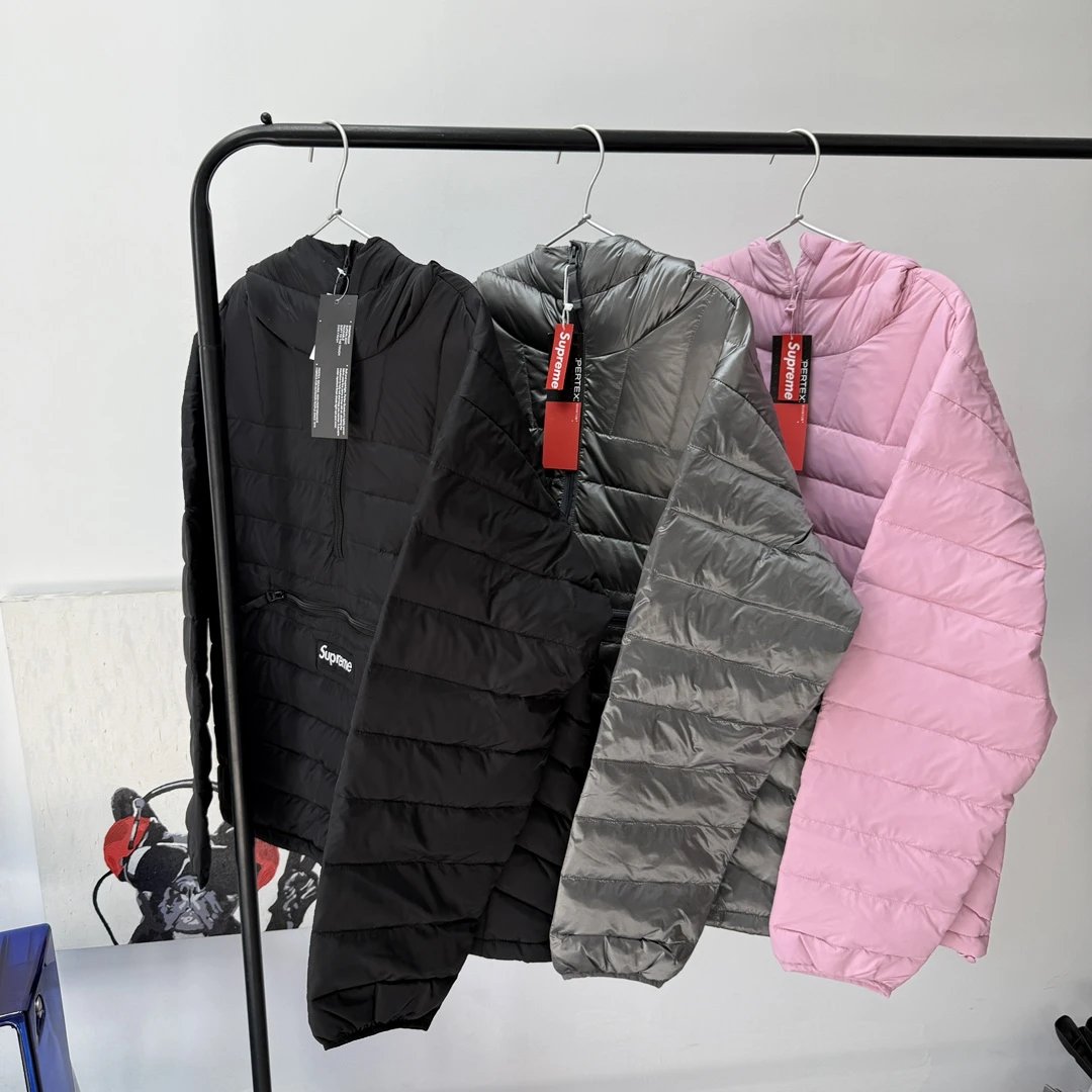 FW25 WEEK6 Woven Badge Half-Zip Down Jacket photo 6