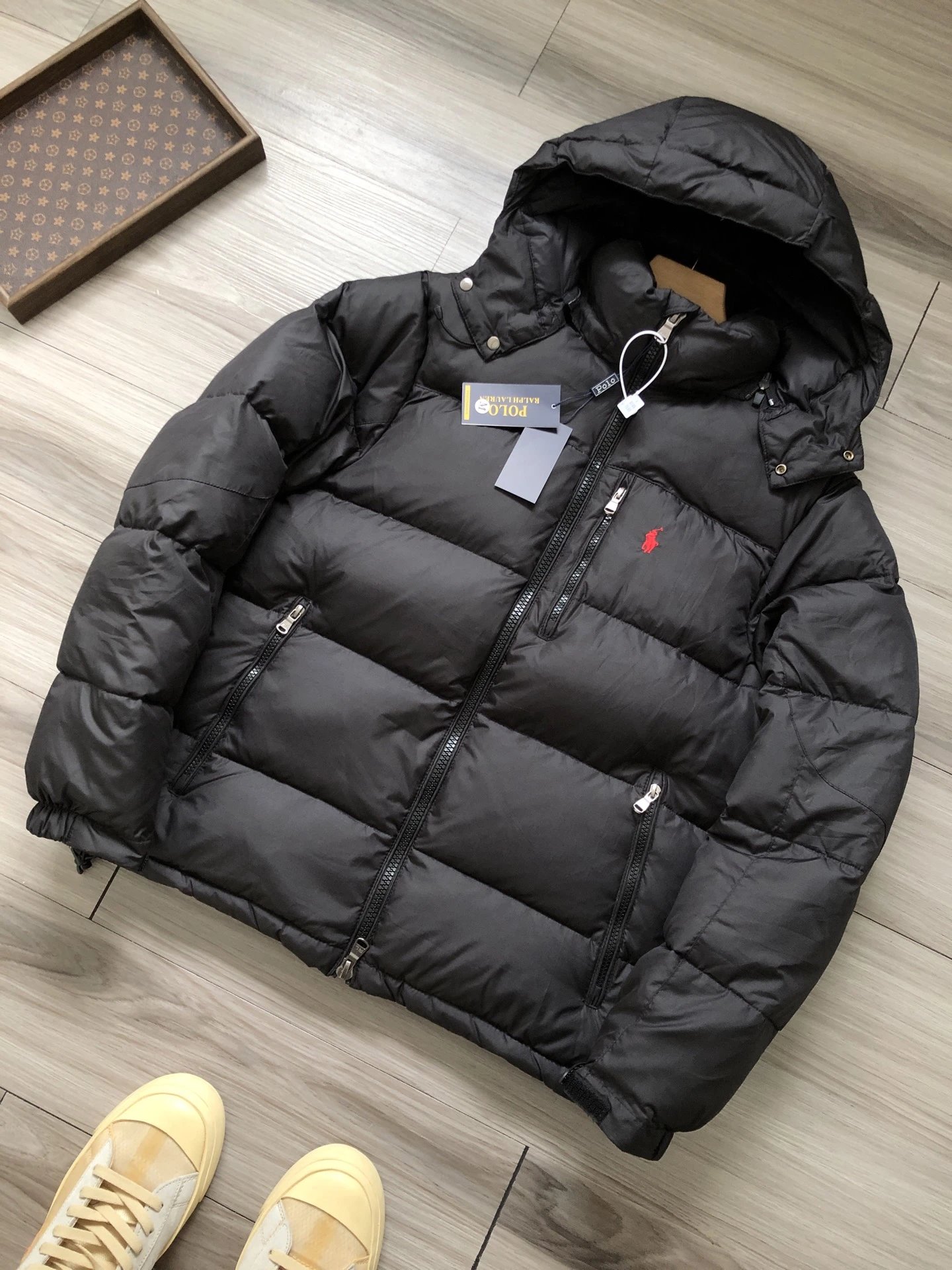 Ralph Lauren Purple Label Down Jacket Black - 5