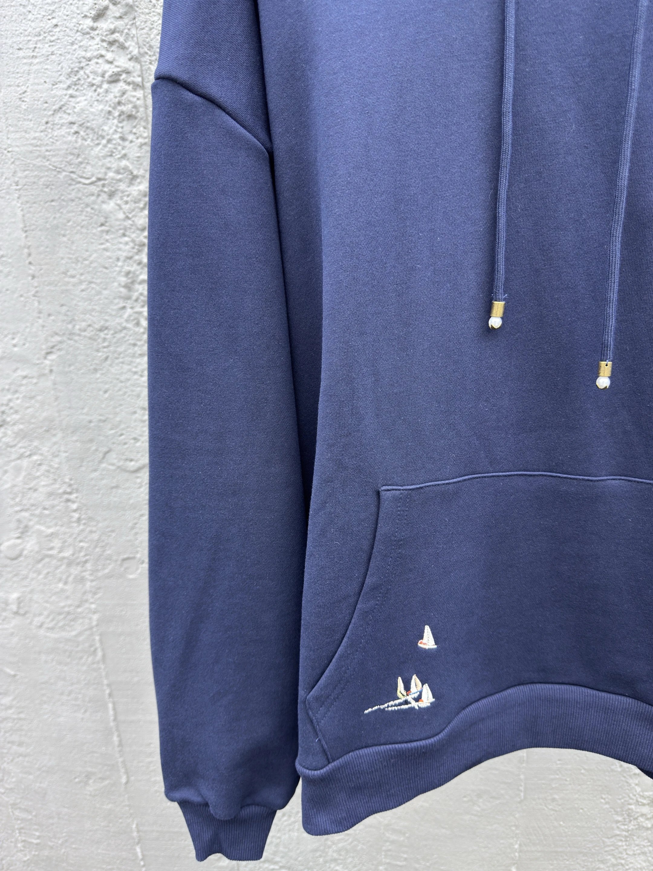 Embroidered Sailboat Hoodie photo 4