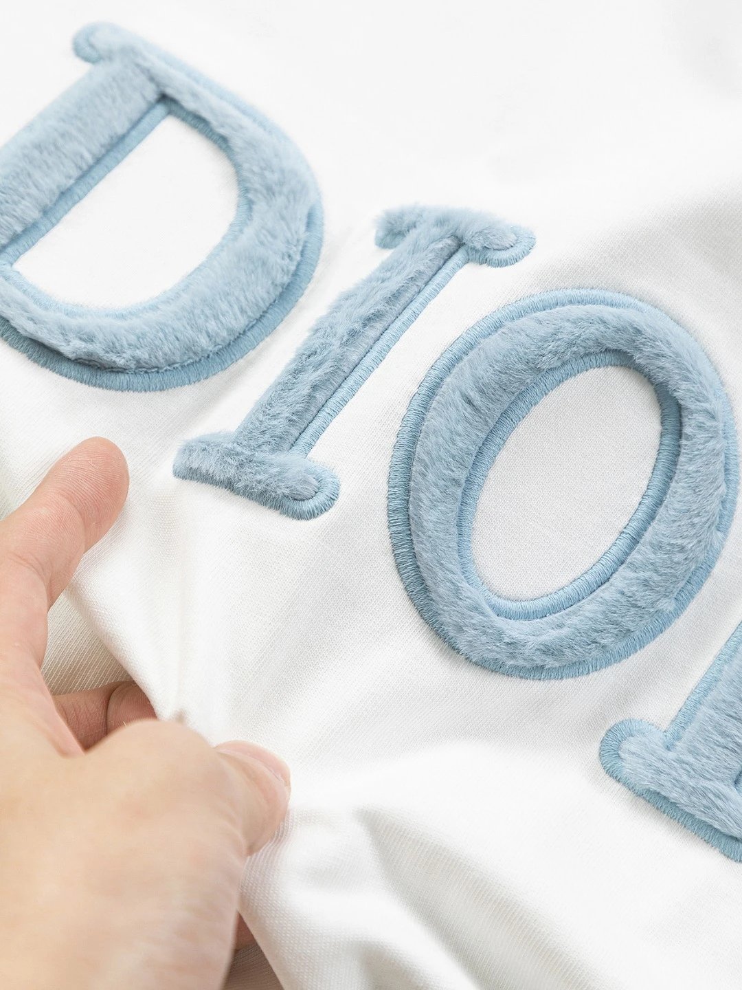 Letter Embroidered T-Shirt photo 5