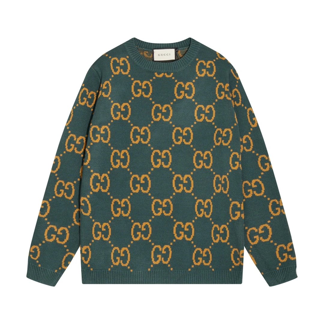 Jacquard Crew Neck Long Sleeve Sweater photo 6