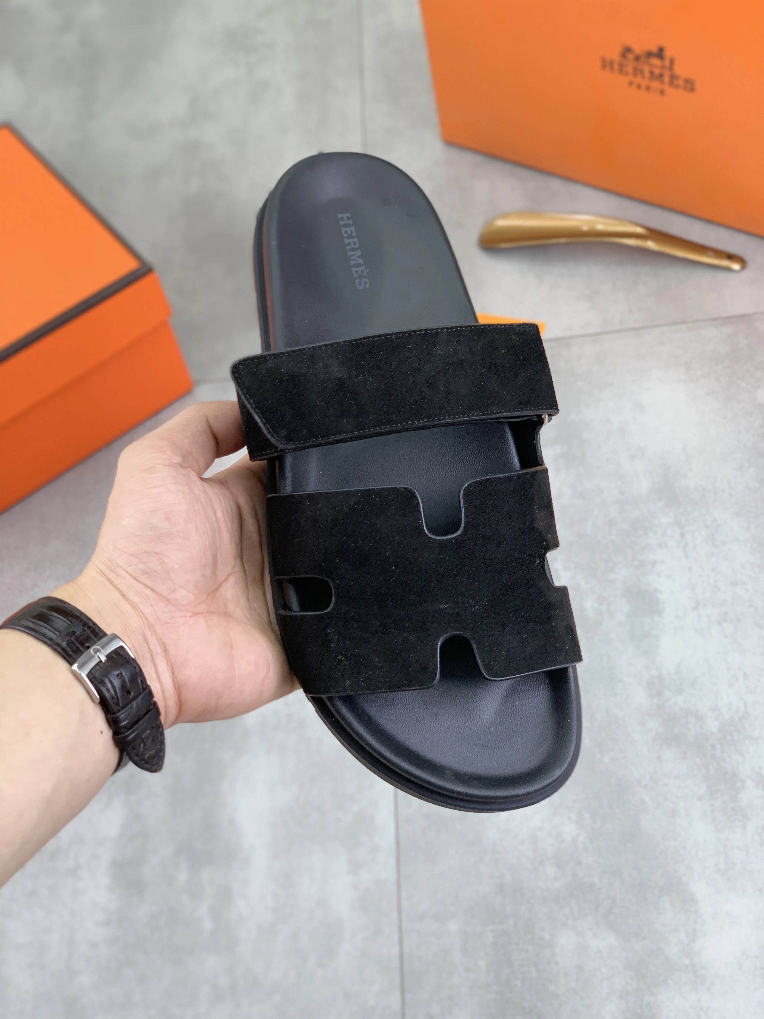Premium Slip-On Sandals with Rubber Sole photo 3