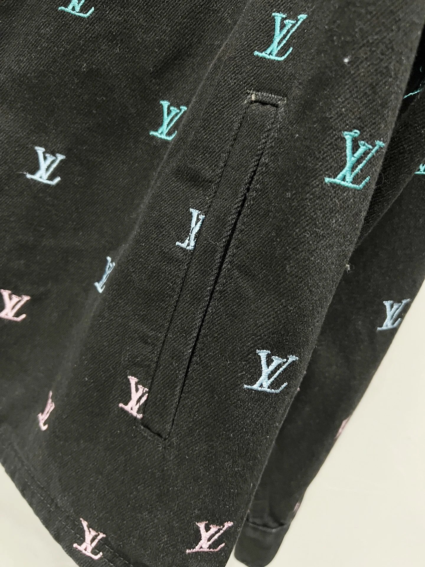 Gradient Embroidered Denim Jacket photo 7