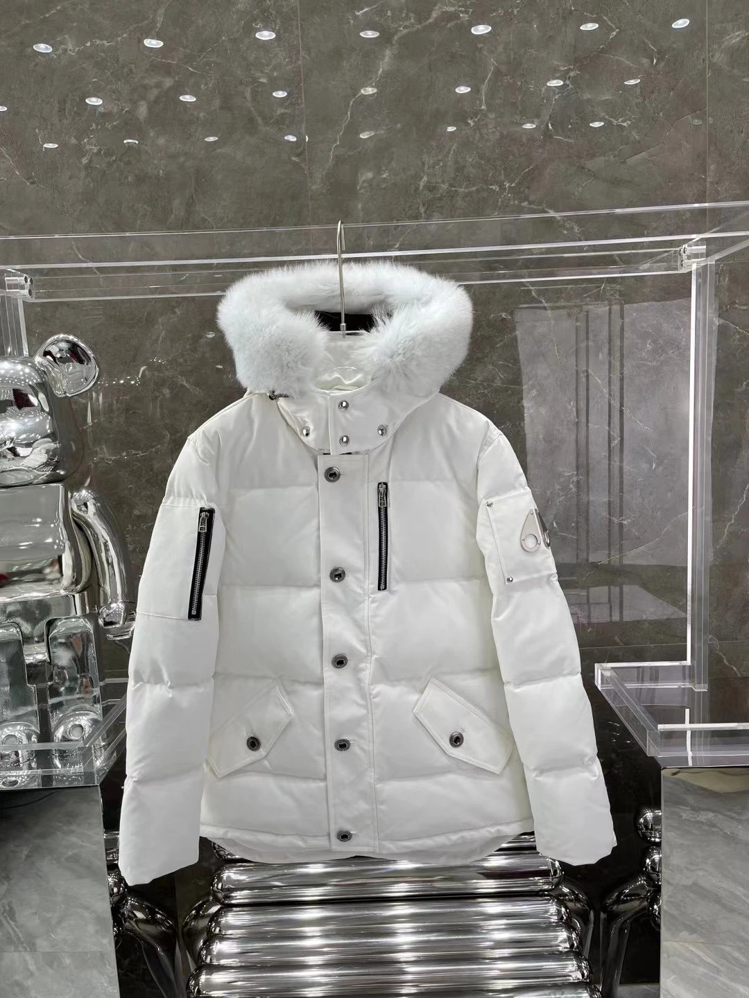 Scissors 06 Hooded Down Jacket photo 4