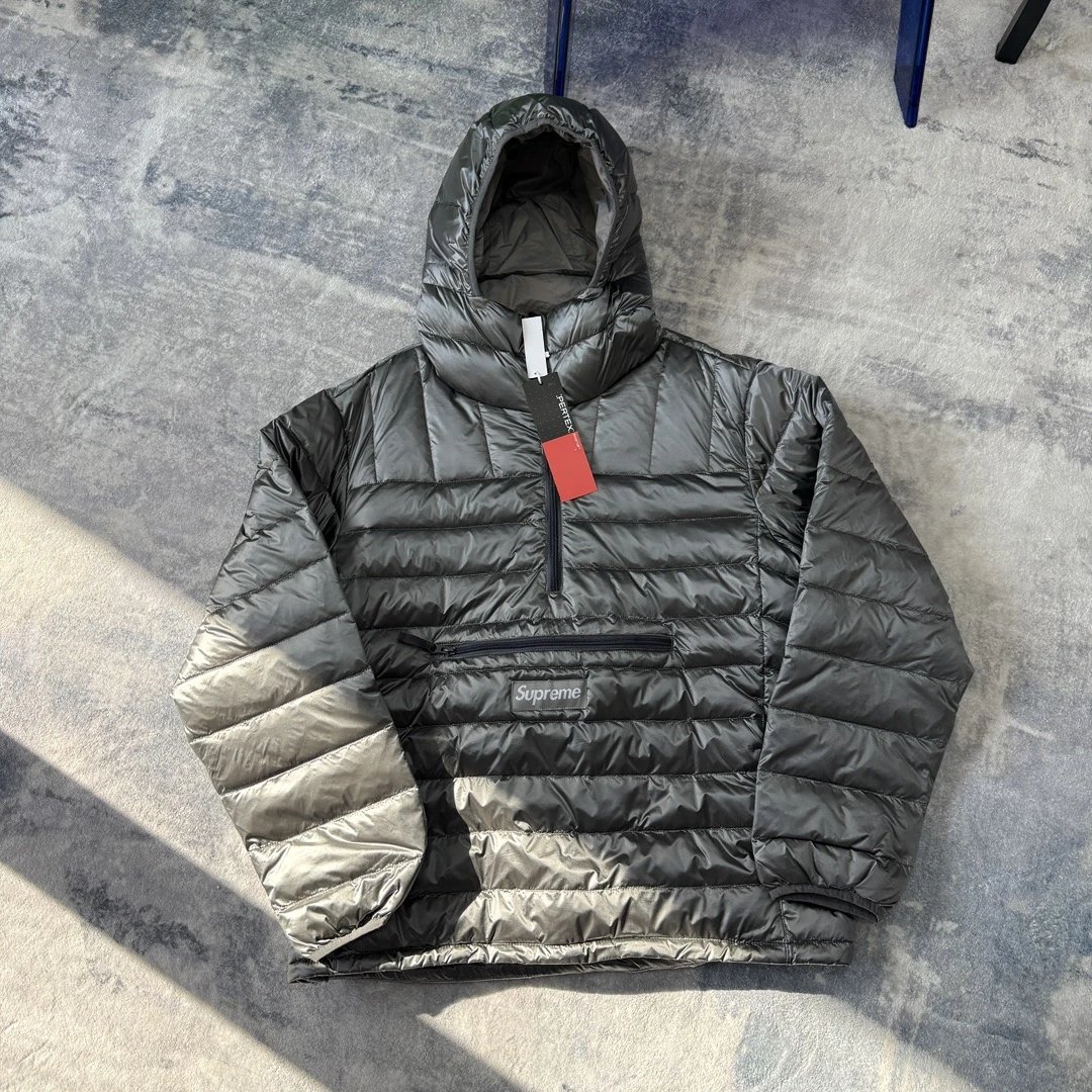 FW25 WEEK6 Woven Badge Half-Zip Down Jacket photo 3