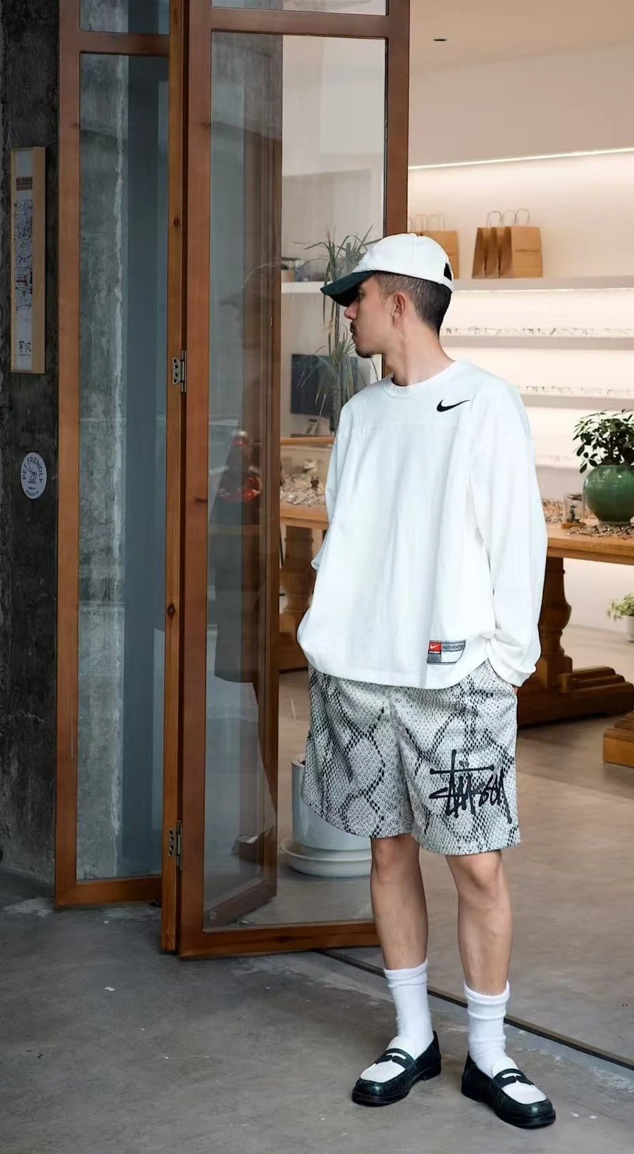 Stussy Embroidered Mesh Long Sleeve T-Shirt photo 5