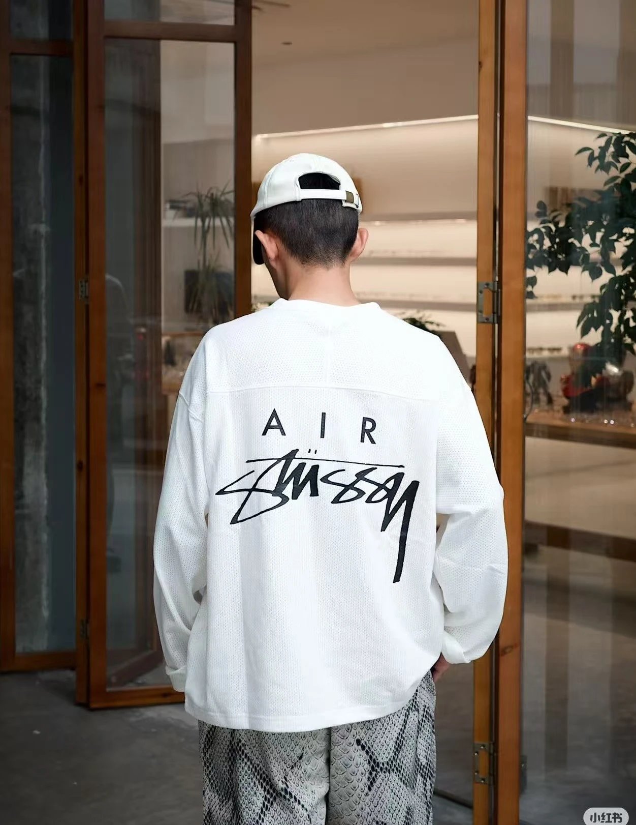 Stussy Embroidered Mesh Long Sleeve T-Shirt photo 6