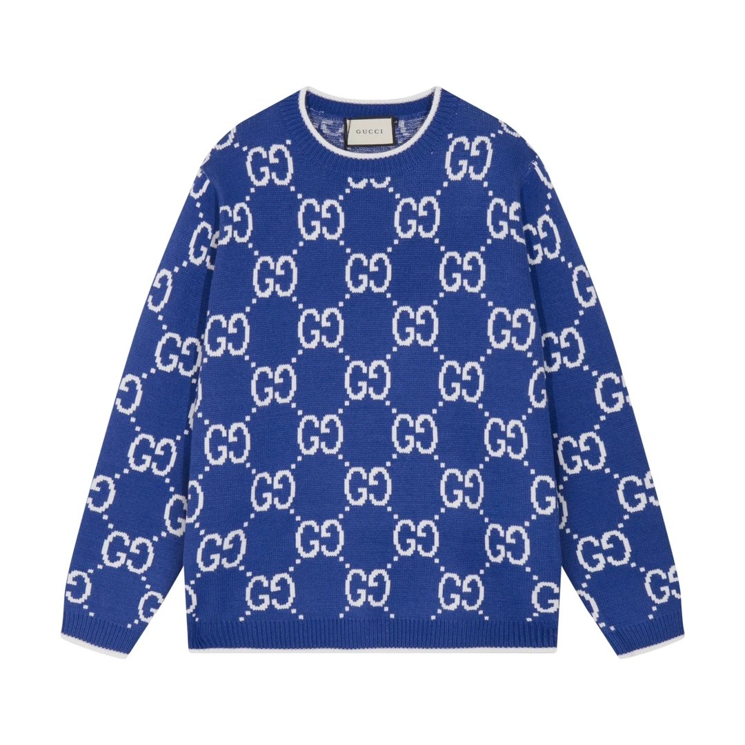 Jacquard Crew Neck Long Sleeve Sweater photo 4