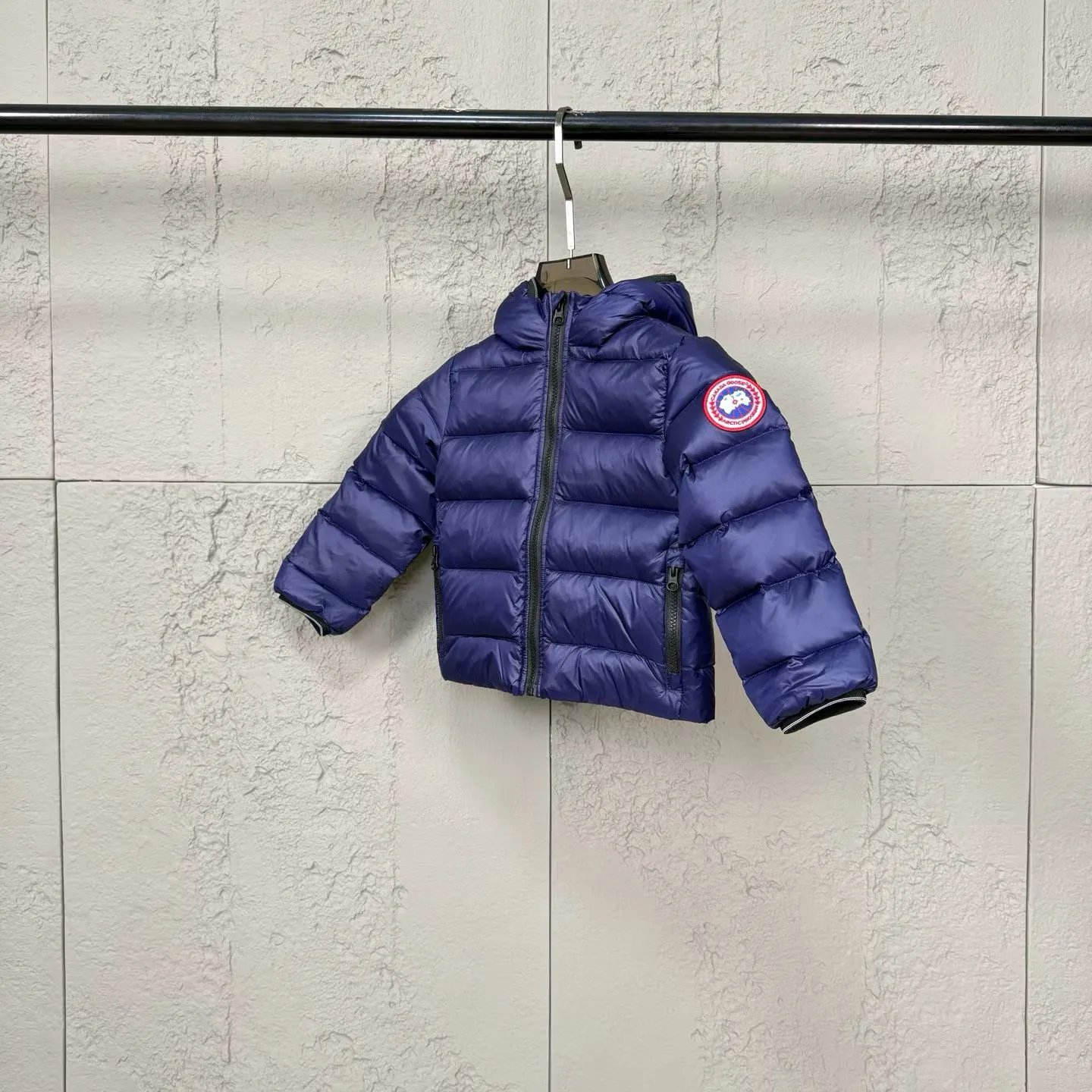 Kids Goose Down Hooded Puffer Jacket photo 6