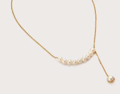 Two-color hollow oval necklace 1184776-186lx
