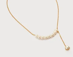 thumbnail for Two-tone cross cut-out necklace with diamonds 1188380-186LX