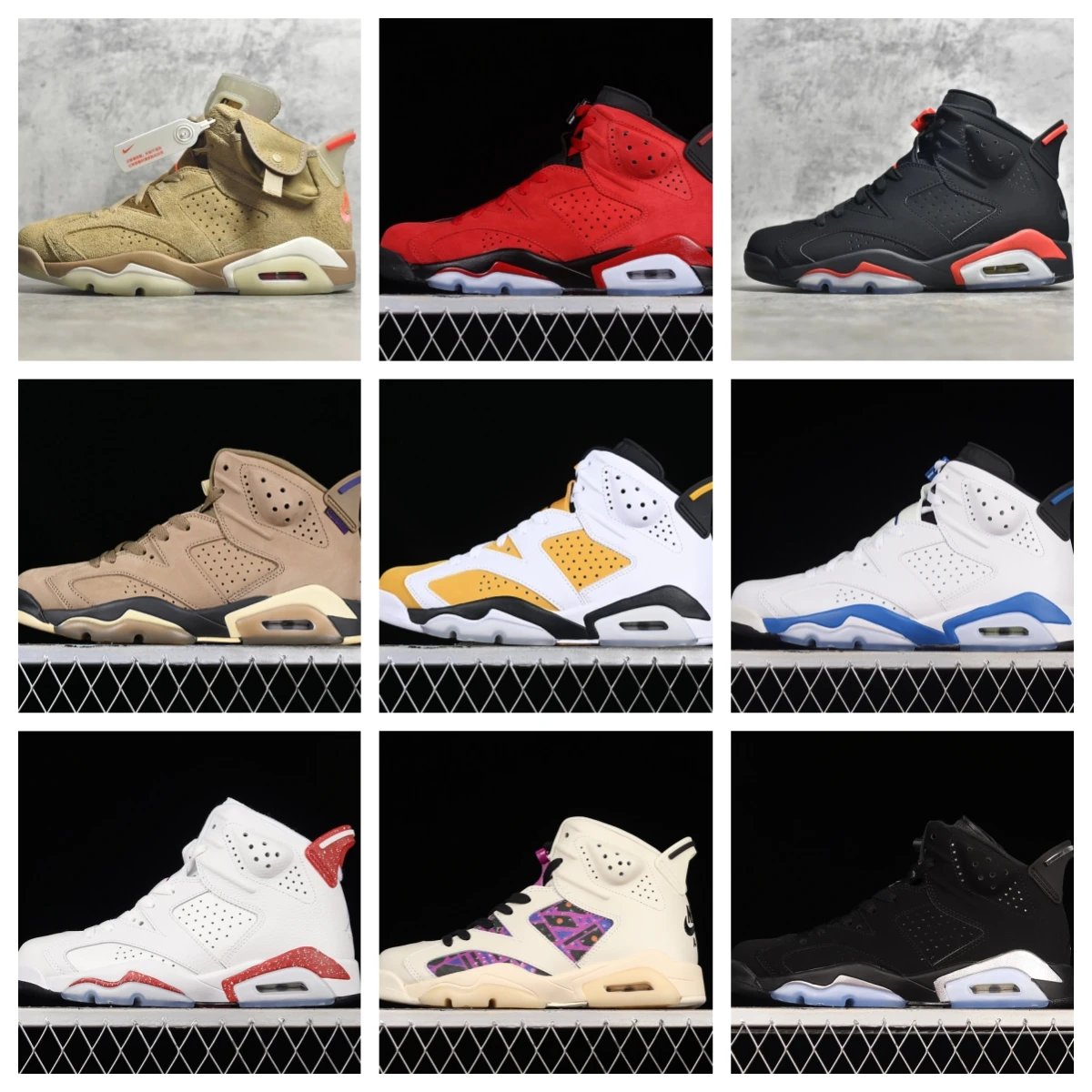 Air Jordan 6 Retro Black Infrared Sneakers - 3