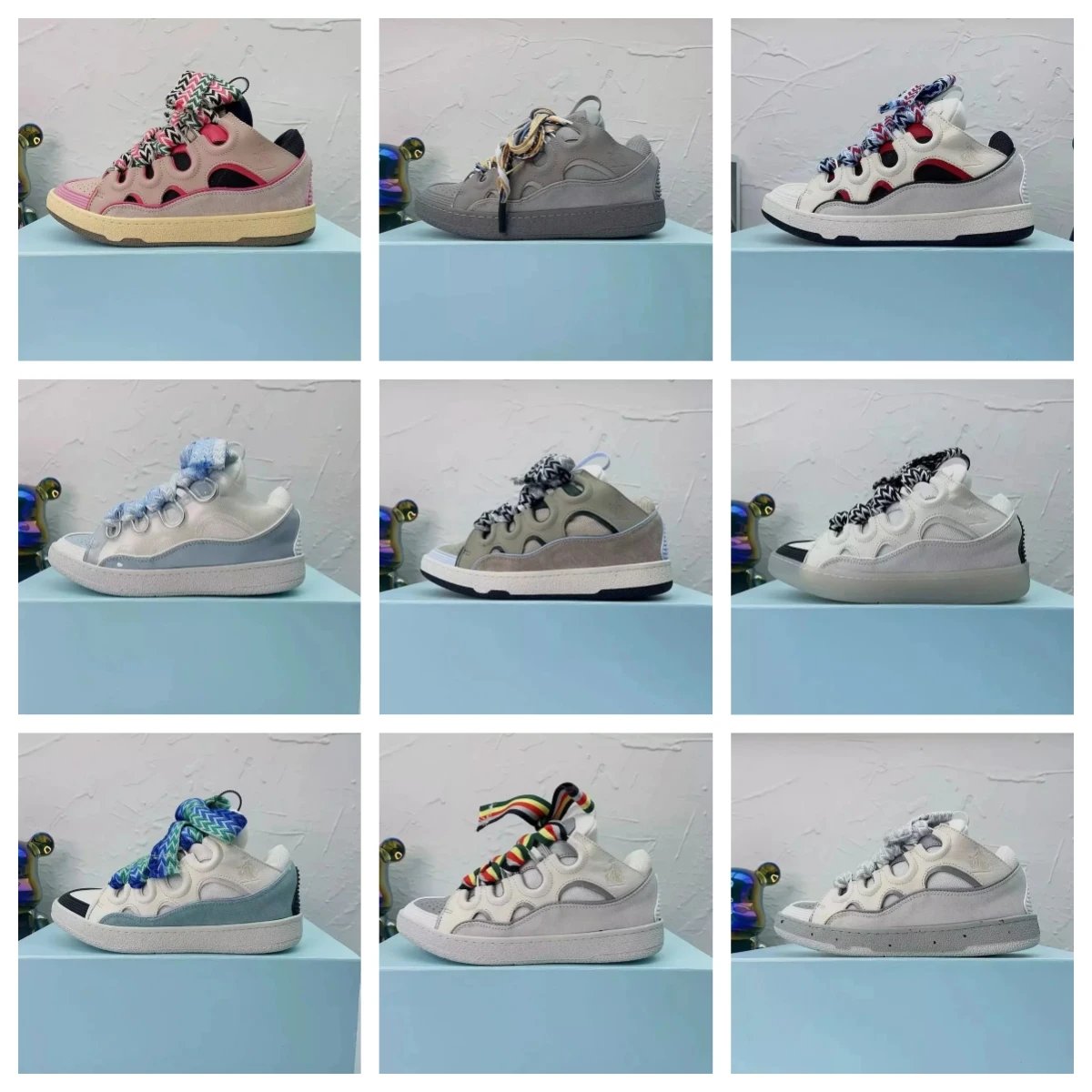 Lanvin X A-Cold-Wall* Runner White Gray Green Sneakers - 3