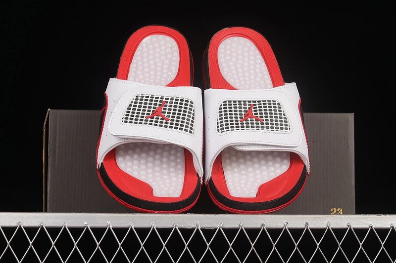 Air Jordan Hydro 7 Black Silver Slide Sandals - 13