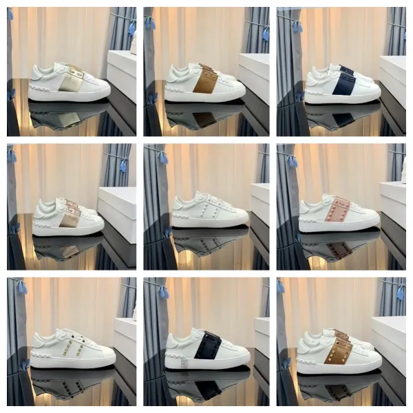 Valentino Garavani Rockstud Low-Top White Sneakers - 3