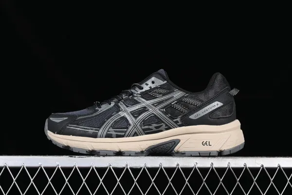 Asics Gel-Venture 6 Black/Beige Running Shoes - 1