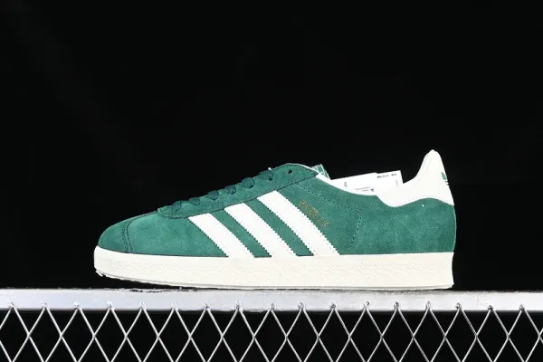 Adidas Gazelle Beige Navy Burgundy Sneakers - 12