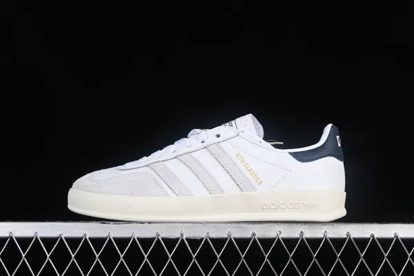 Adidas Gazelle Beige Navy Burgundy Sneakers - 6