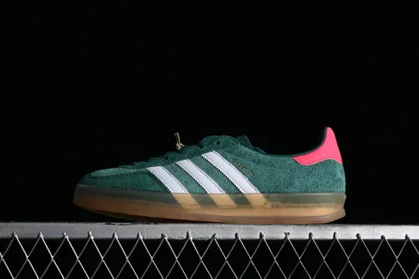 Adidas Gazelle Beige Navy Burgundy Sneakers - 8