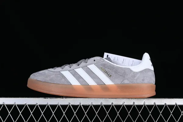 Adidas Gazelle Beige Navy Burgundy Sneakers - 7