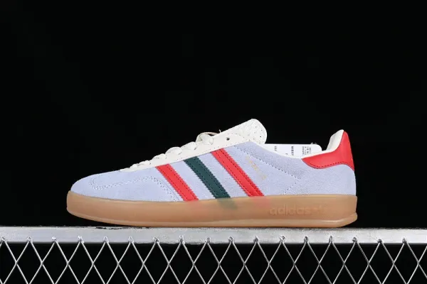 Adidas Gazelle Beige Navy Burgundy Sneakers - 14