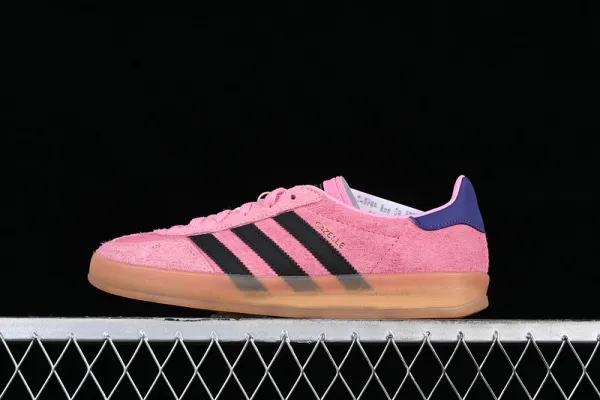 Adidas Gazelle Beige Navy Burgundy Sneakers - 10
