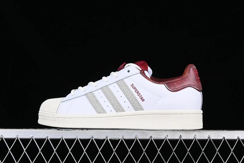 Adidas Superstar White and Red Sneakers - 14