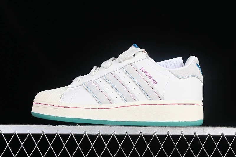 Adidas Superstar White and Red Sneakers - 6