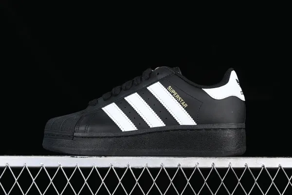 Adidas Superstar Black and White Sneakers - 1