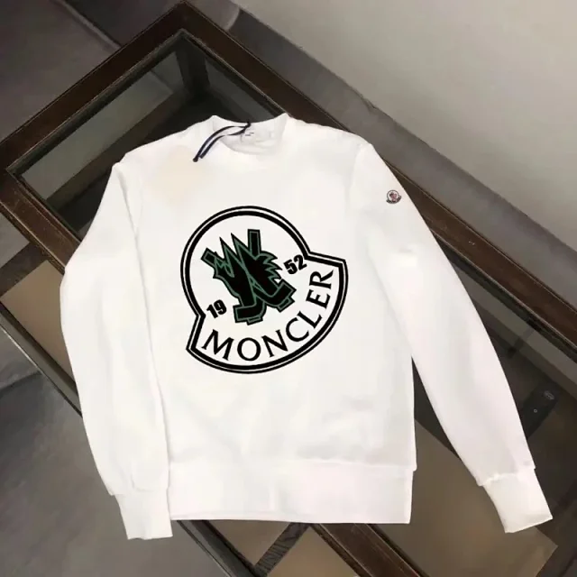 Moncler Hoodies & Sweatshirts Logo Print Zip and Crewneck product detail image 12