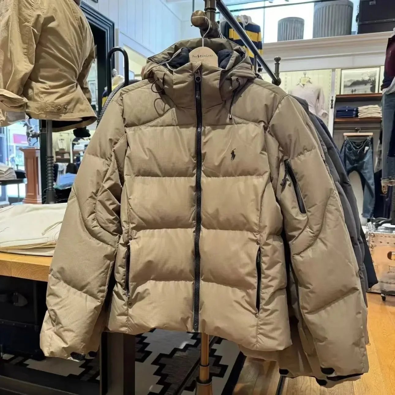 Ralph Lauren最高品质-90%白绒- 咖色