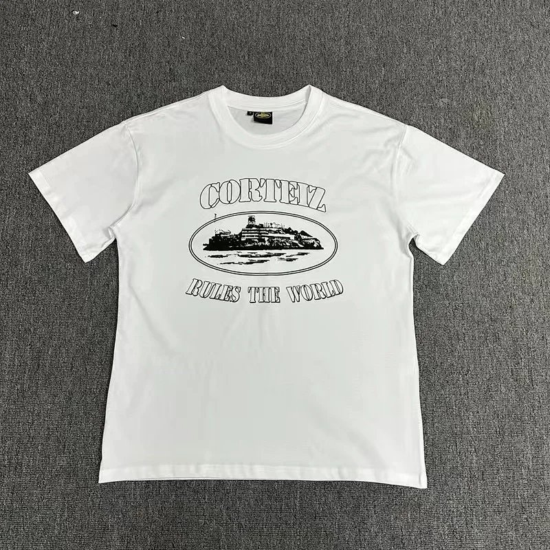 Corteiz Alcatraz T-shirt Rules The World White