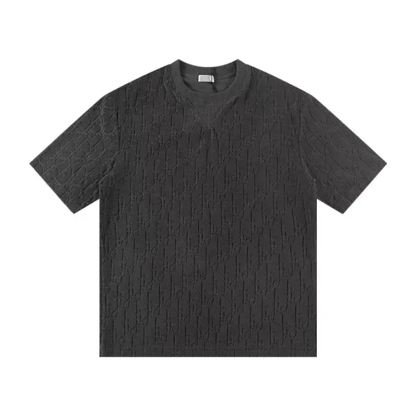 Dior Oblique Jacquard T-Shirt Black - 1