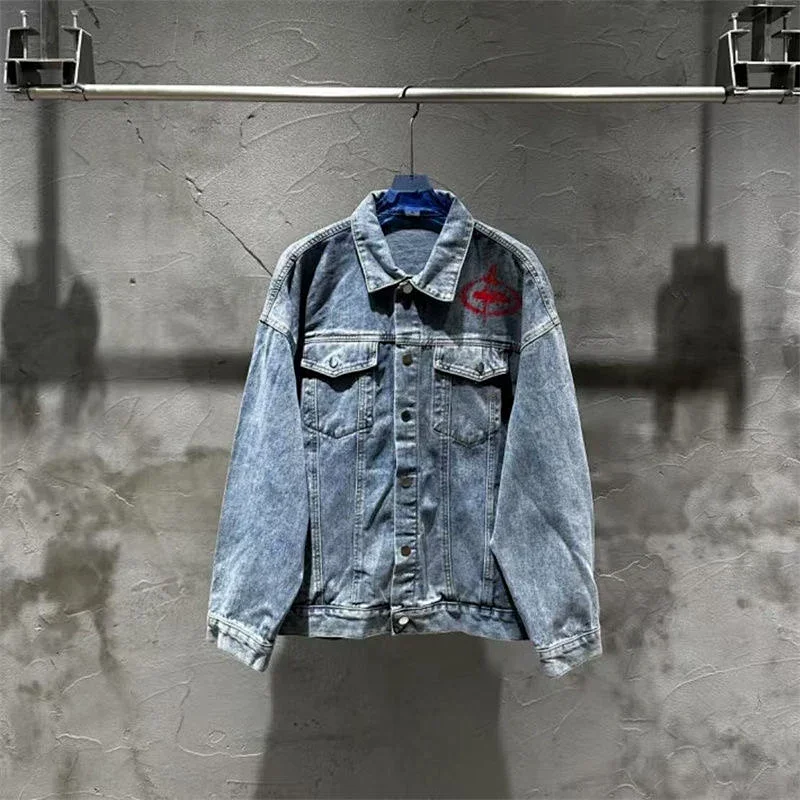 C恶牛仔复古外套