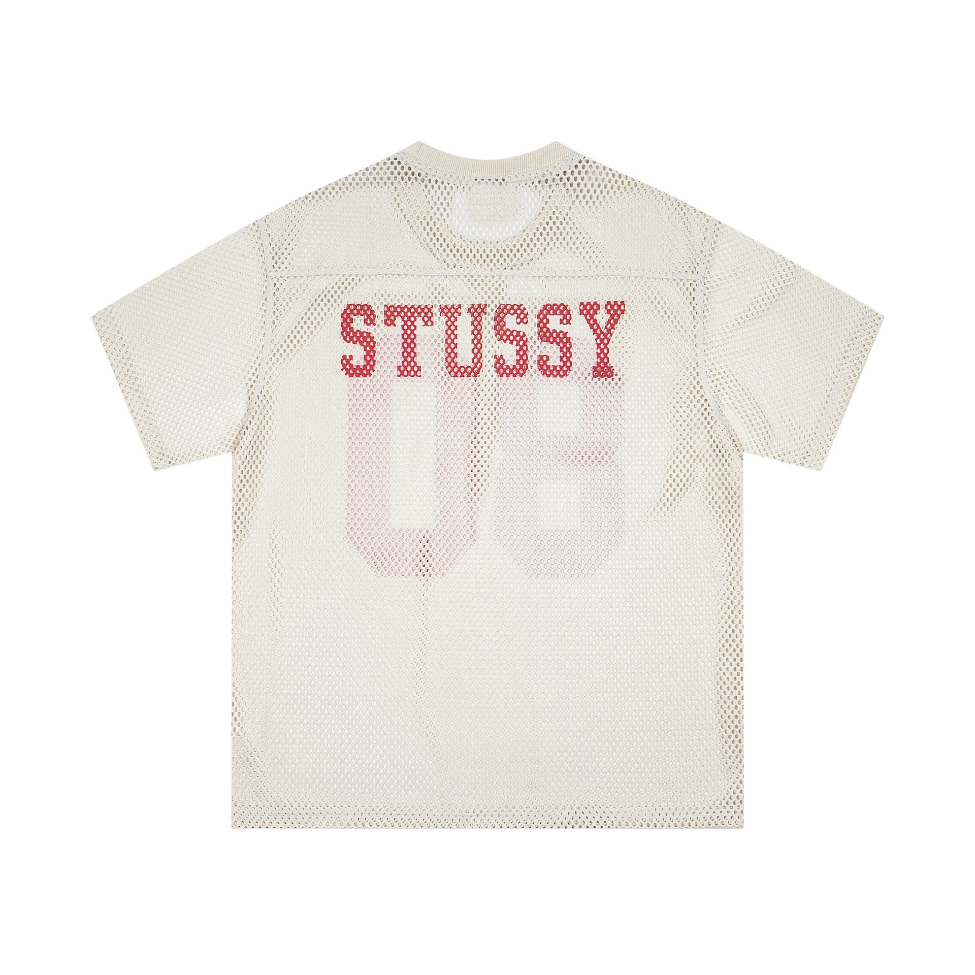 Stussy Mesh Jersey T-Shirt Beige - 1
