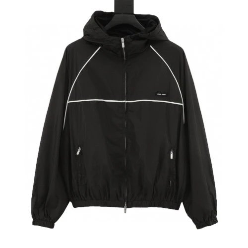 Hooded windbreaker jacket photo 2