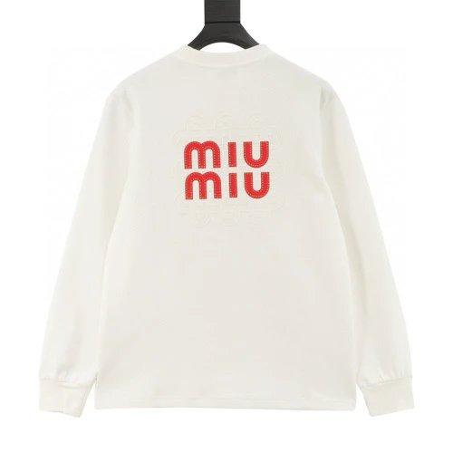 Back Logo Embroidered Long-Sleeve T-Shirt photo 3